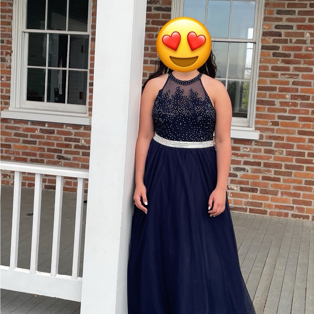 Prom Formal Dress Navy - Picture 6 of 6